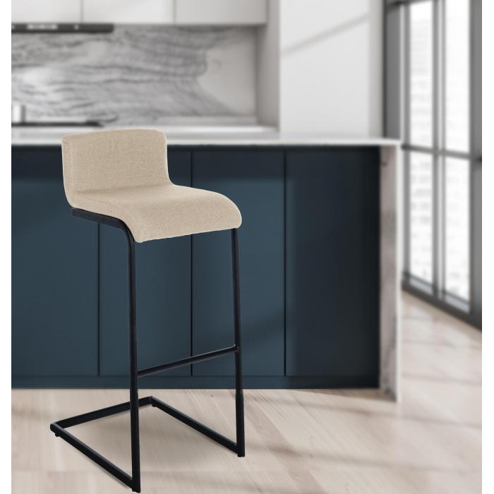 Barhocker HLO-CP186 Stoff B ~ creme