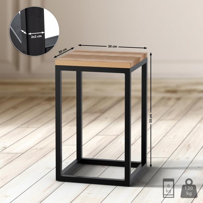 Beistelltisch HLO-CP8530x30x50 cm ~ eiche