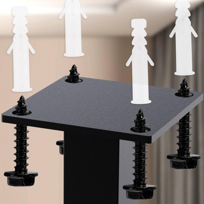 Kleiderstange HLO-CP90 60x60 cm ~ schwarz