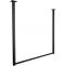 Kleiderstange HLO-CP90 80x80 cm ~ schwarz