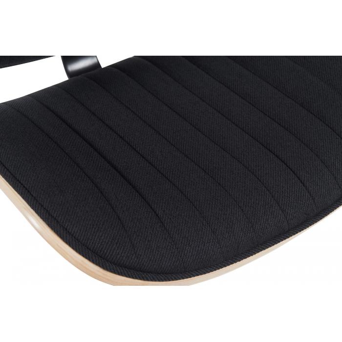 Barhocker HLO-CP309 Stoff schwarz ~ natura/schwarz
