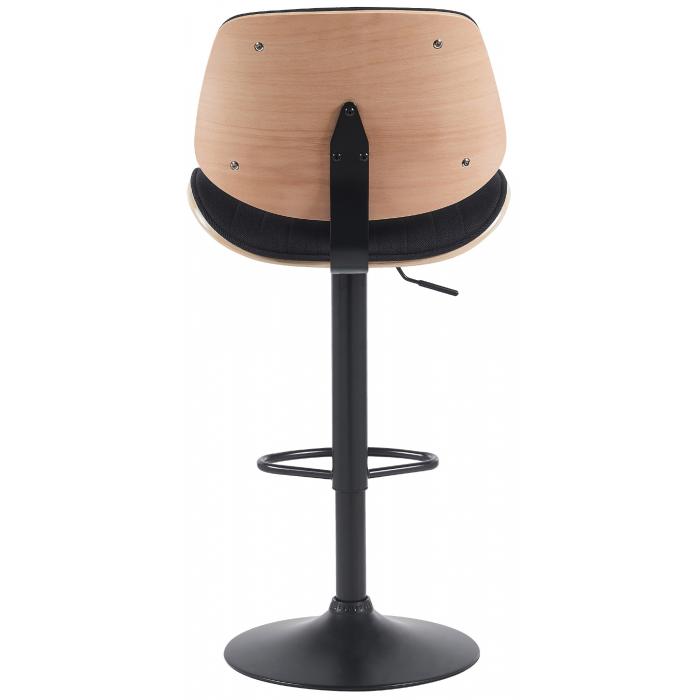 Barhocker HLO-CP309 Stoff schwarz ~ natura/schwarz