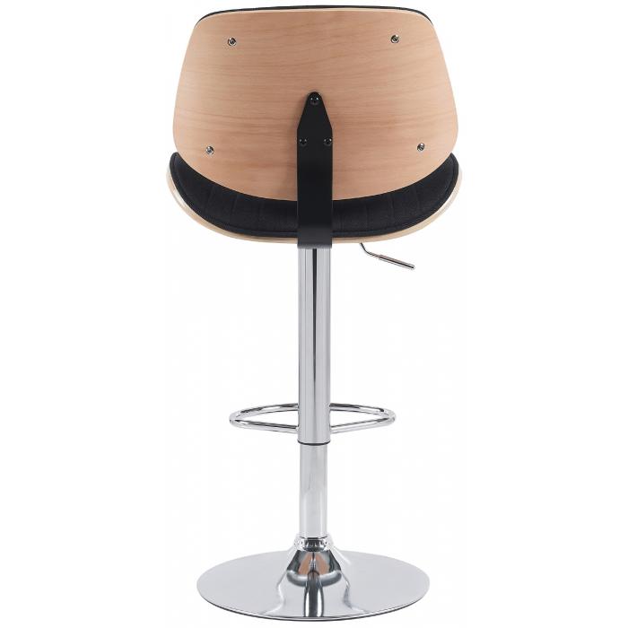 Barhocker HLO-CP309 Stoff chrom ~ natura/schwarz