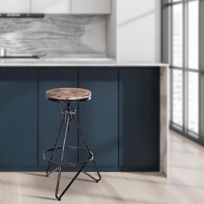 Barhocker HLO-CP22 ~ silber