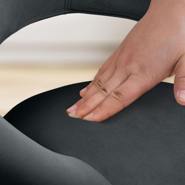 Barhocker HLO-CP288 Samt schwarz ~ schwarz