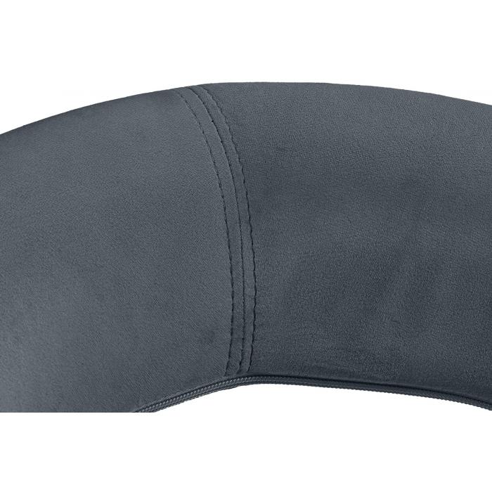 Barhocker HLO-CP288 Samt schwarz ~ dunkelgrau