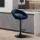 Barhocker HLO-CP288 Samt schwarz ~ blau