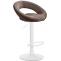 Barhocker HLO-CP288 Samt wei ~ braun