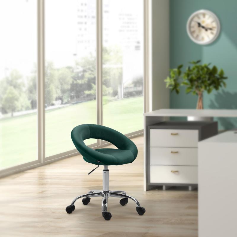 Arbeitshocker HLO-CP132 Samt ~ grn