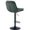 Barhocker HLO-CP325 Samt schwarz ~ dunkelgrn