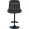 Barhocker HLO-CP325 Samt schwarz ~ schwarz
