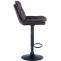 Barhocker HLO-CP325 Samt schwarz ~ schwarz