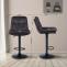 Barhocker HLO-CP325 Samt schwarz ~ schwarz