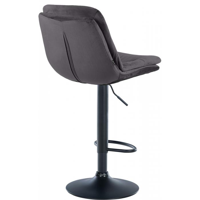 Barhocker HLO-CP325 Samt schwarz ~ schwarz