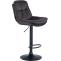 Barhocker HLO-CP325 Samt schwarz ~ schwarz