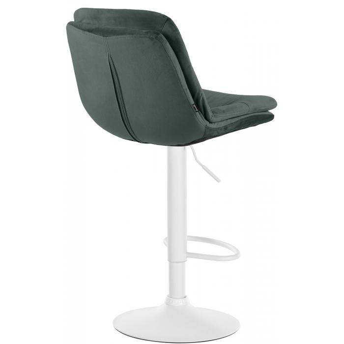 Barhocker HLO-CP325 Samt wei ~ dunkelgrn