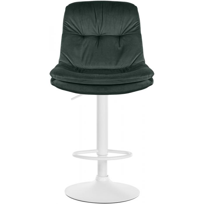 Barhocker HLO-CP325 Samt wei ~ dunkelgrn