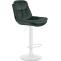 Barhocker HLO-CP325 Samt wei ~ dunkelgrn