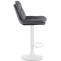 Barhocker HLO-CP325 Samt wei ~ dunkelgrau