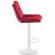 Barhocker HLO-CP325 Samt wei ~ rot