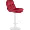 Barhocker HLO-CP325 Samt wei ~ rot