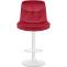 Barhocker HLO-CP325 Samt wei ~ rot