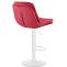 Barhocker HLO-CP325 Samt wei ~ rot