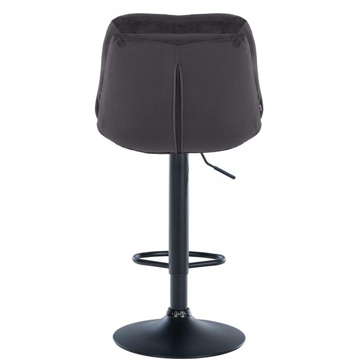 Barhocker HLO-CP325 Samt schwarz ~ schwarz