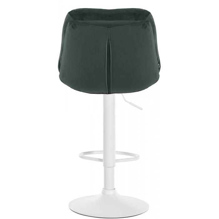Barhocker HLO-CP325 Samt wei ~ dunkelgrn