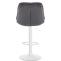 Barhocker HLO-CP325 Samt wei ~ dunkelgrau
