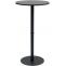 Stehtisch HLO-CP6 rund 60 cm ~ schwarz/schwarz