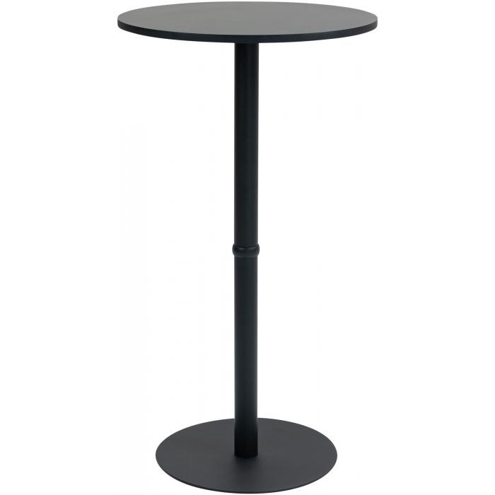 Stehtisch HLO-CP6 rund 60 cm ~ schwarz/schwarz