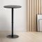 Stehtisch HLO-CP6 rund 60 cm ~ schwarz/schwarz