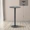 Stehtisch HLO-CP6 rund 60 cm ~ schwarz/schwarz