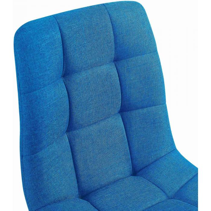 2er Set Esszimmerstuhl HLO-CP6 Stoff ~ hellblau