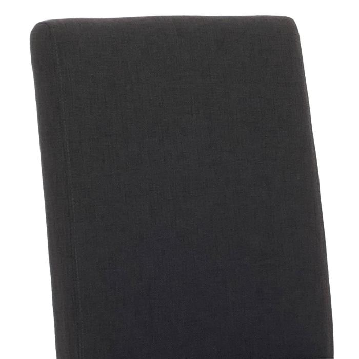 4er-Set Esszimmerstuhl Stuhl Kchenstuhl Littau ~ Textil, schwarz, helle Beine