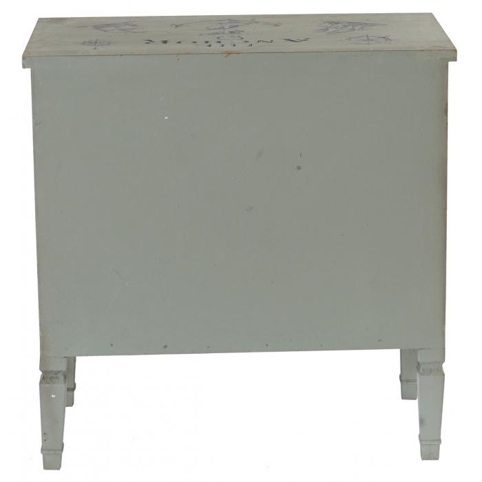 Kommode Aveiro Sideboard Schrank Shabby-Look, Vintage, 80x79x40cm