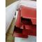 B-Ware (Ecken verbogen SK3) | Rollcontainer Boston T851, Schubladenschrank Stahlschrank, 110x28x41cm 8 Schubladen ~ rot