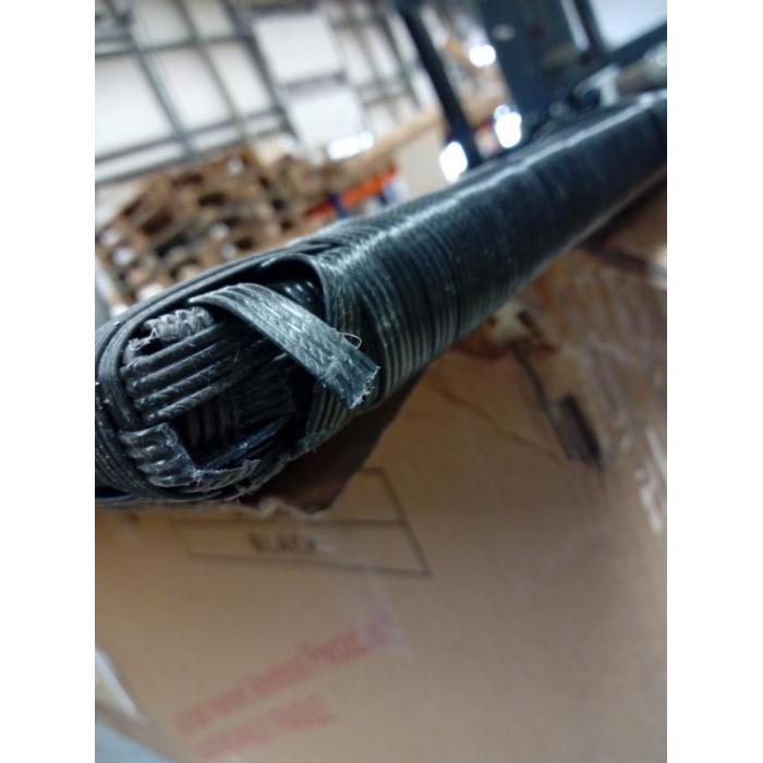 B-Ware (Rattan gerissen SK1) | Poly-Rattan Kissenbox HWC-D88, Gartentruhe Auflagenbox ~ Premium schwarz 51x100x50cm 170l