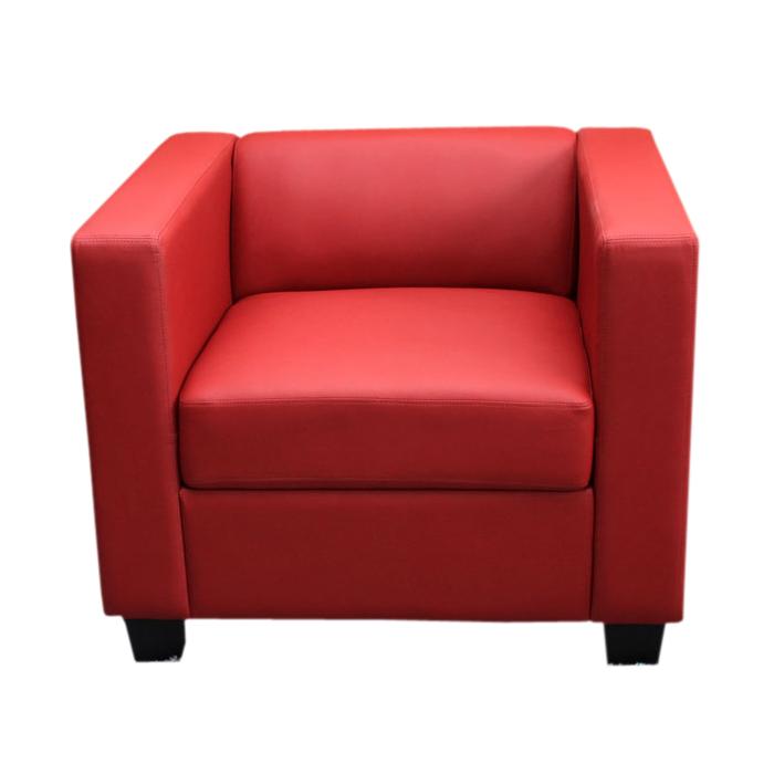 sessel rot, sessel loungesessel lille ~ kunstleder, rot, Design ideen