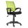 Bürostuhl Chefsessel Drehstuhl A02 Stoff/Netzbezug ~ schwarz/limette