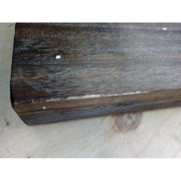 B-Ware (schlecht verarbeitet SK3) | Wandtisch HWC-H48, Wandklapptisch Tisch klappbar Massiv-Holz ~ 100x50cm shabby braun