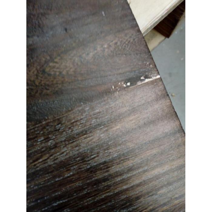 B-Ware (schlecht verarbeitet SK3) | Wandtisch HWC-H48, Wandklapptisch Tisch klappbar Massiv-Holz ~ 100x50cm shabby braun