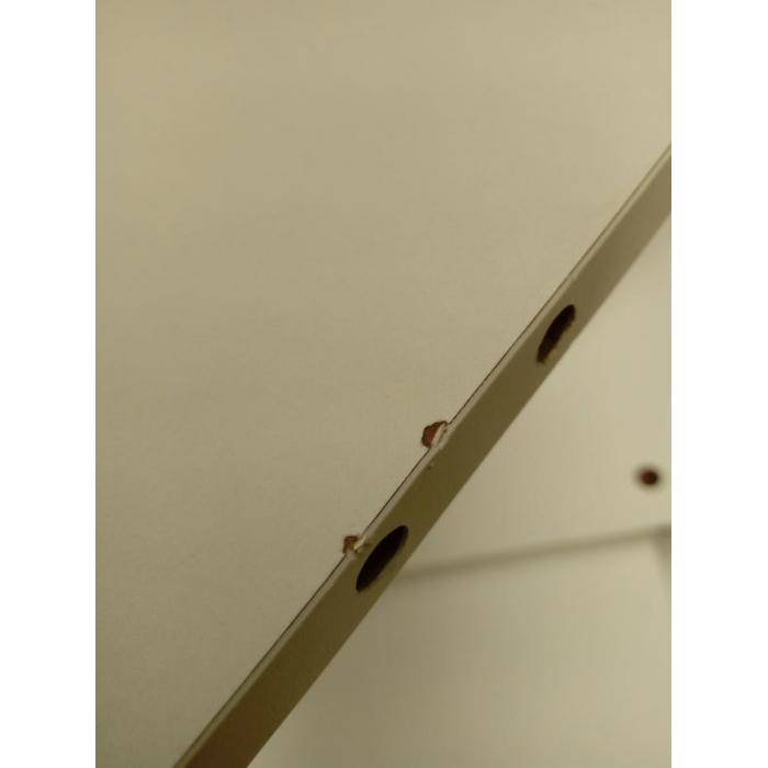Defekte Ware (Holz/Lackschden SK3) | Hngeschrank HWC-L86, Badschrank, MVG Melamin 2 Tren 3 Fcher 160x33cm ~ wei