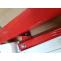 Defekte Ware (Nieten gerissen SK3) | Absperrgitter HWC-B34, Zaun ausziehbar, Alu rot-wei ~ Hhe 153cm, Breite 36-300cm