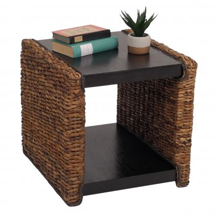 Beistelltisch Nachttisch Sitzhocker Lucca Rattan ~ Bananengeflecht