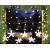 LED Lichtervorhang Sternenvorhang Lichterkette Sterne Deko ~ 7 große, 32 kleine Sterne