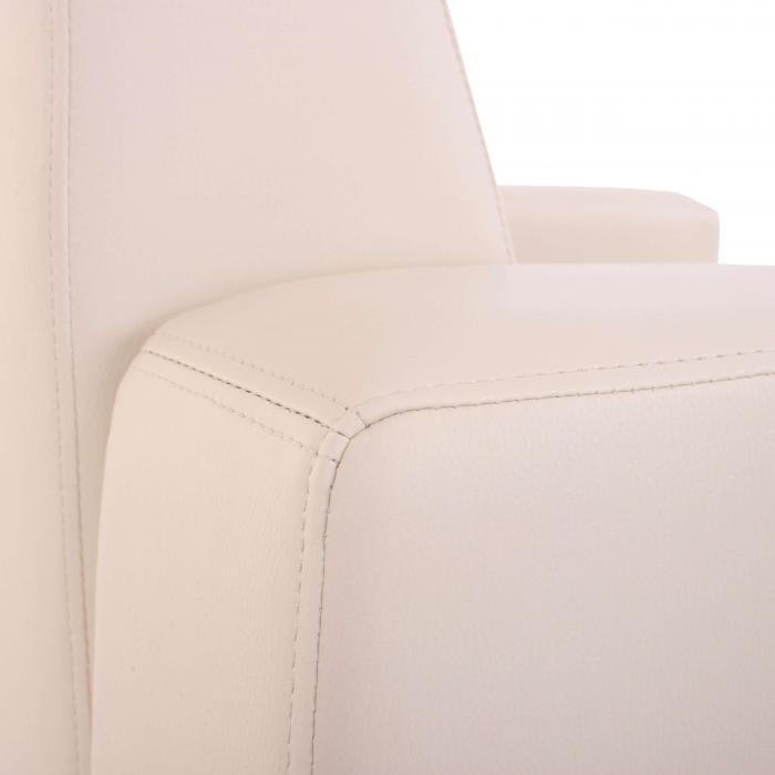 Modular 4-Sitzer Sofa Couch Lyon, Kunstleder ~ rot