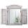 Wandspiegel Spiegelfenster mit Fensterläden 53x42x5cm ~ weiß shabby