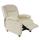 Fernsehsessel Relaxsessel Liege Sessel Lincoln, Kunstleder ~ creme